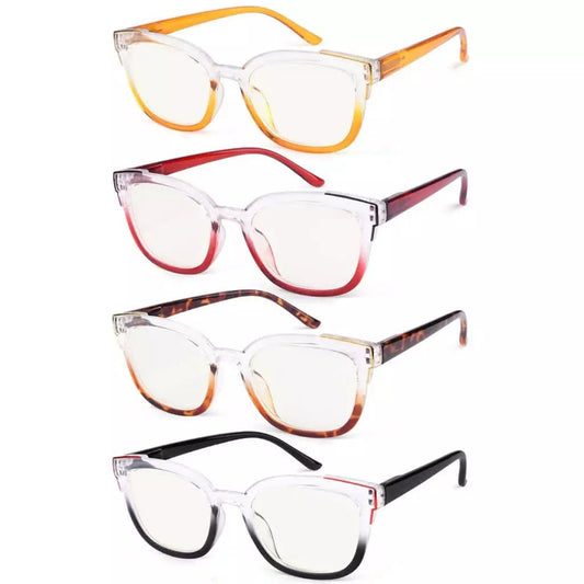 4 Pack Two Tone Progressive Multifocal Reading Glasses M2114eyekeeper.com