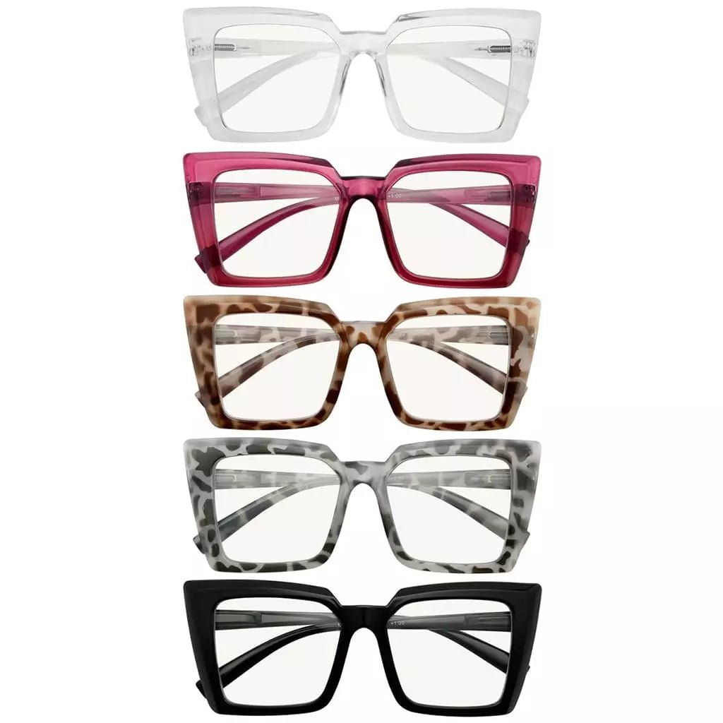 5 Pack Chic Progressive Multifocus Reading Glasses M2141eyekeeper.com