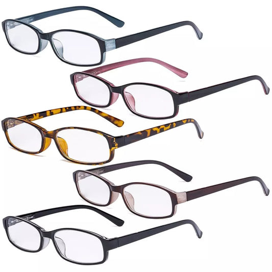 5 Pack Fashion Reading Glasses Small Lens R908Keyekeeper.com