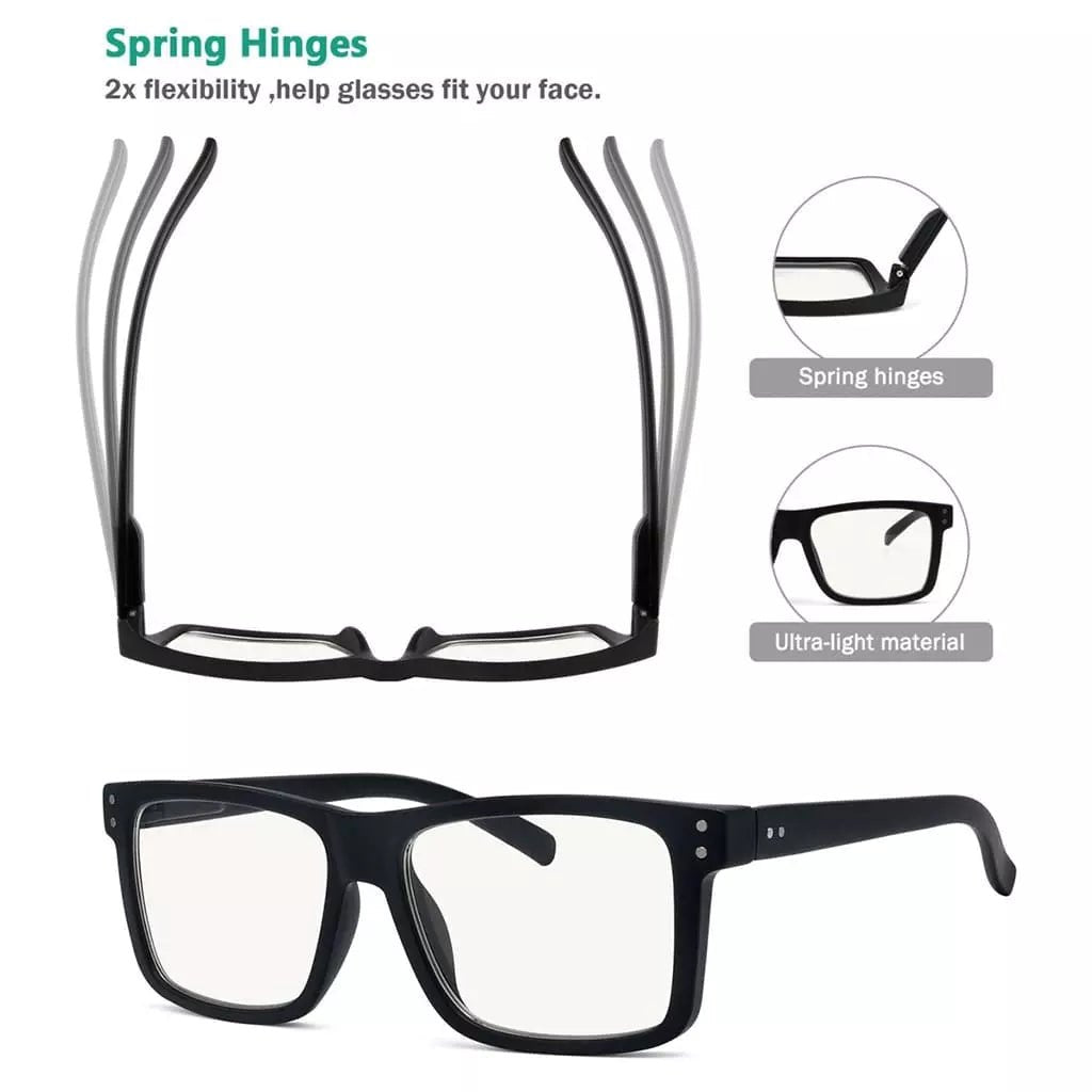 5 Pack Rectangle Progressive Multifocus Reading Glasses M2142eyekeeper.com