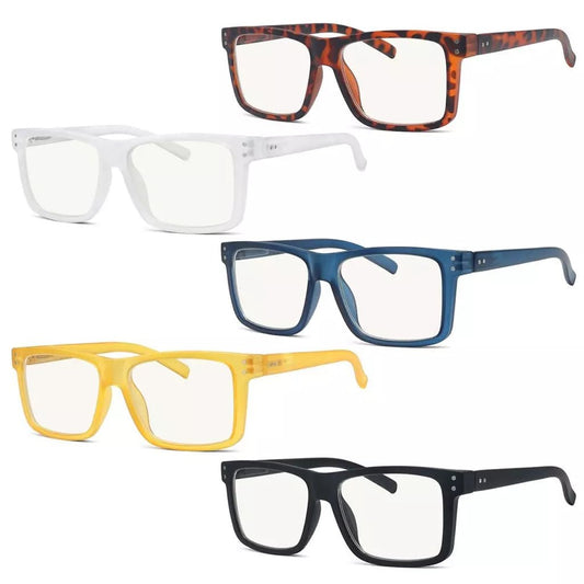 5 Pack Rectangle Progressive Multifocus Reading Glasses M2142eyekeeper.com