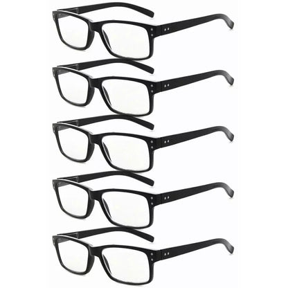 5 Pack Vintage Reading Eyeglasses Classic Readers R032eyekeeper.com