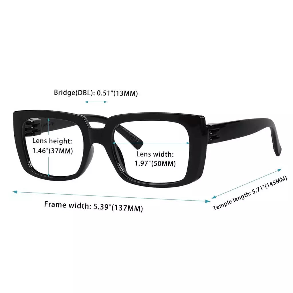 6 Pack Metalless Thicker Spring Hinge Reading Glasses NR9107eyekeeper.com