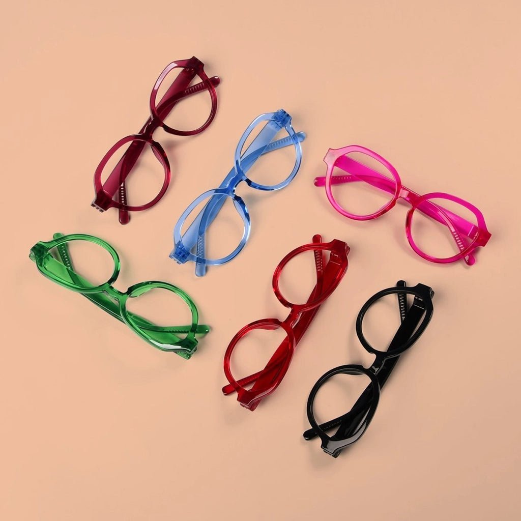 6 Pack Oversized Screwless Metalless Reading Glasses R2317eyekeeper.com
