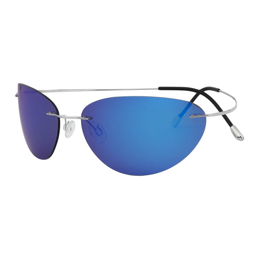 Fashion Rimless Sunglasses Blue S1504