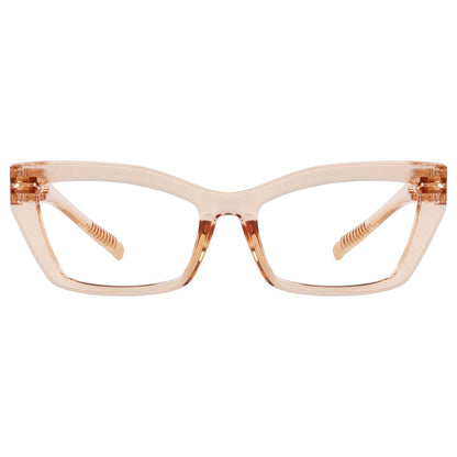 Cat - eye 30% Blue Light Blocking Metalless Screwless Eyeglasses R2516 - B15eyekeeper.com