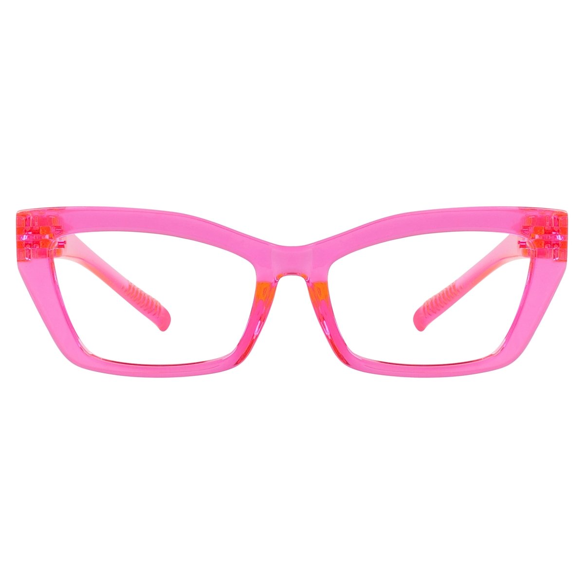 Cat - eye 30% Blue Light Blocking Metalless Screwless Eyeglasses R2516 - B15eyekeeper.com