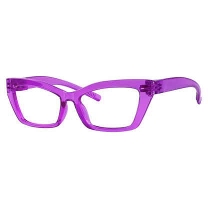 Cat - eye 30% Blue Light Blocking Metalless Screwless Eyeglasses R2516 - B15eyekeeper.com