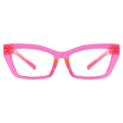 Cat - eye 30% Blue Light Blocking Metalless Screwless Eyeglasses R2516 - B15eyekeeper.com