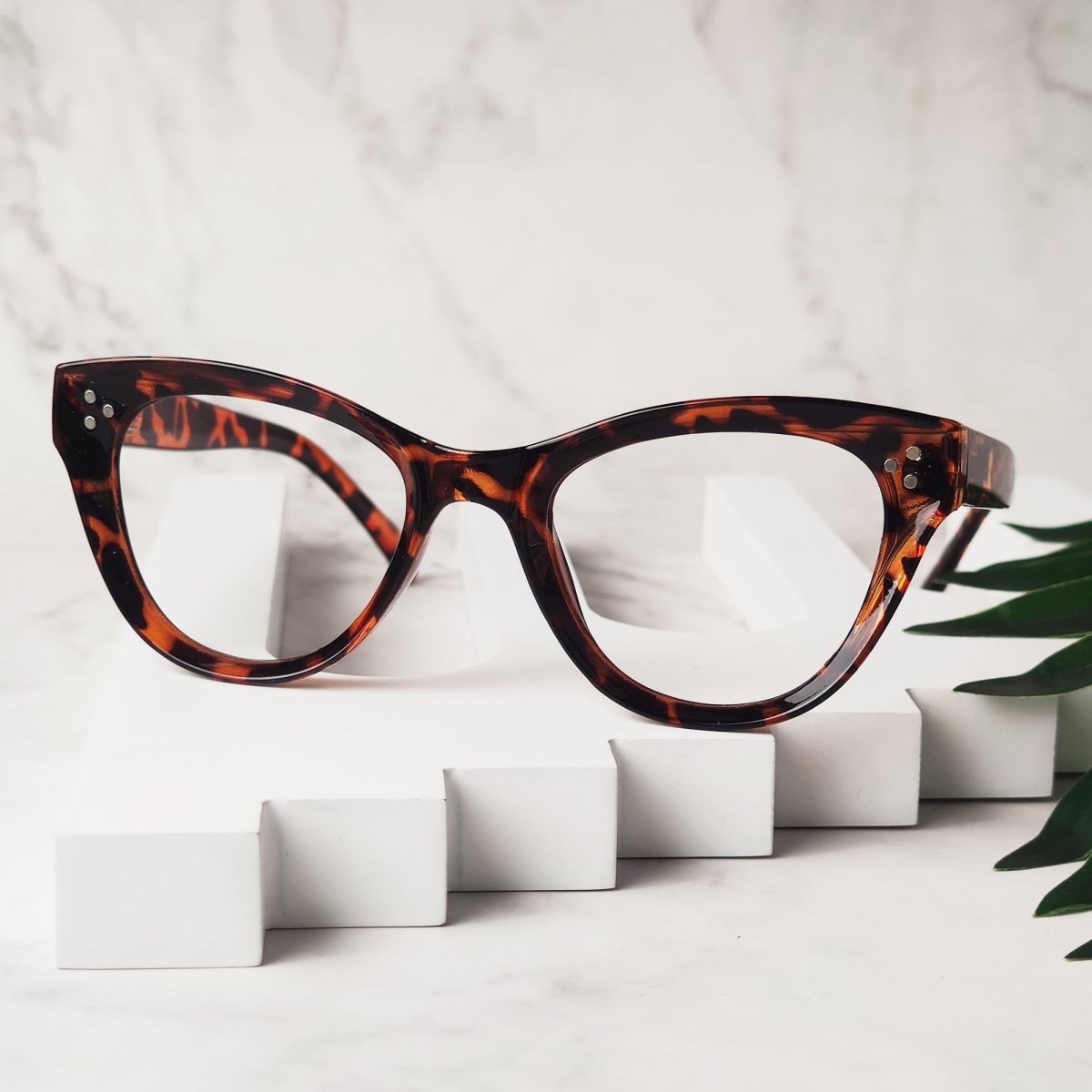 Fashion Cat - eye Reading Glasses Thicker Frame Readers R9108eyekeeper.com