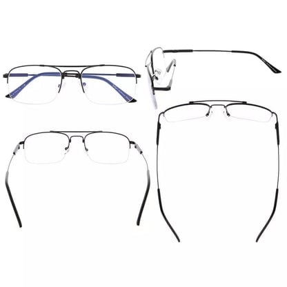 Half - rim Pilot Progressive Multifocus Reading Glasses M1706eyekeeper.com