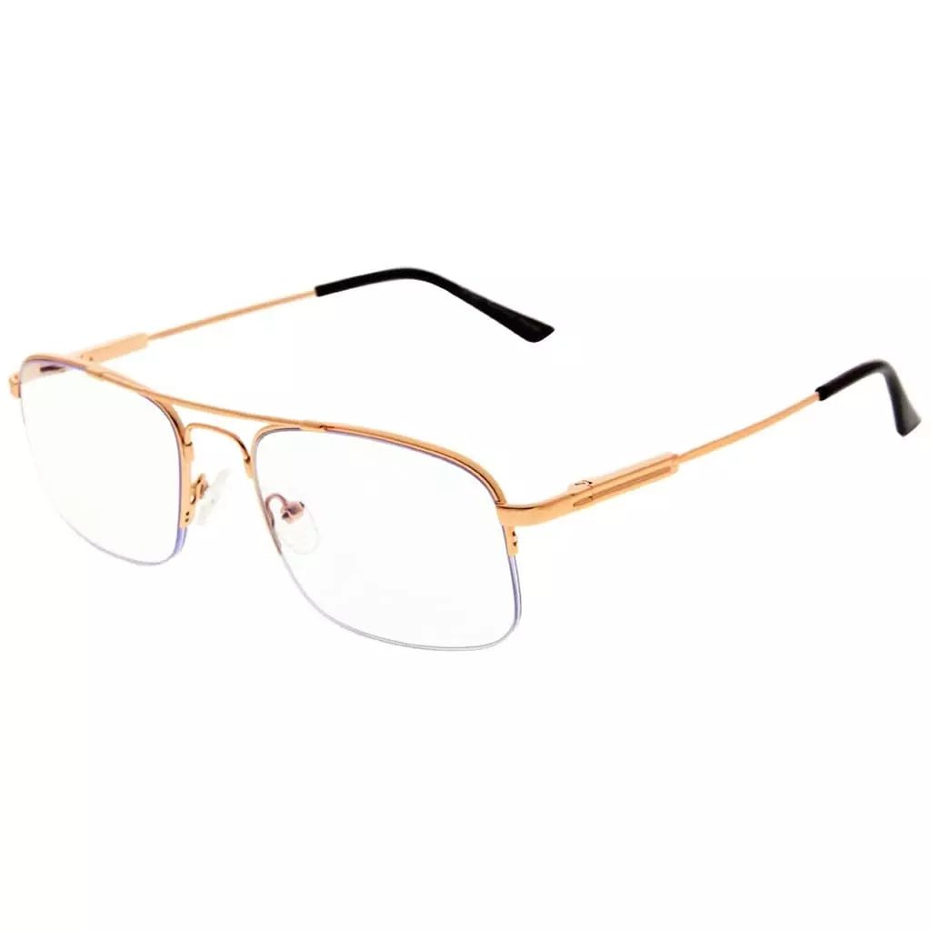 Half - rim Pilot Progressive Multifocus Reading Glasses M1706eyekeeper.com