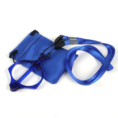 Handhold Magnifier Folding Reading Glasses Metalless Screwless Readers with Neck Strap NR153eyekeeper.com