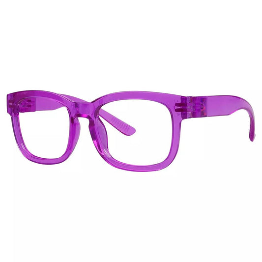 (Must Buy Both Eyes) Metalless Distance Cheaters Glasses with Different Diopters D033 (Purple)eyekeeper.com