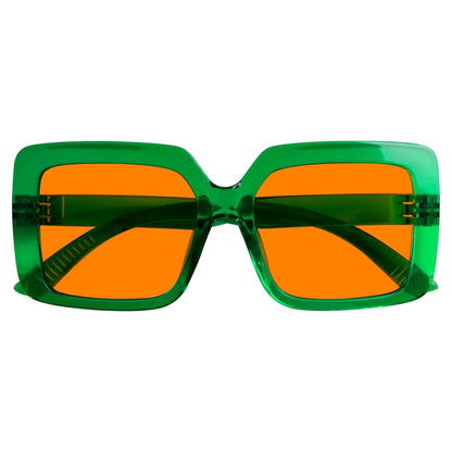 Oversized 100% Blue Blocking Glasses Orange Lens Metalless Screwless R2311 - B98eyekeeper.com