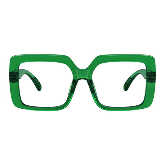 Oversized 30% Blue Light Blocking Glasses Metalless Screwless Glasses R2311 - B15eyekeeper.com