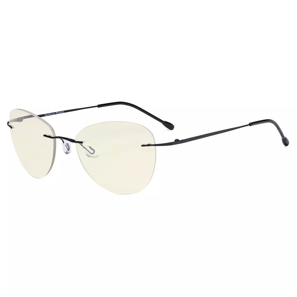 Rimless Pilot Progressive Multifocus Reading Glasses MWK9901Beyekeeper.com