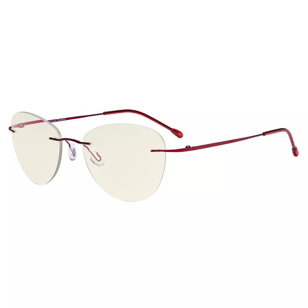 Rimless Pilot Progressive Multifocus Reading Glasses MWK9901Beyekeeper.com