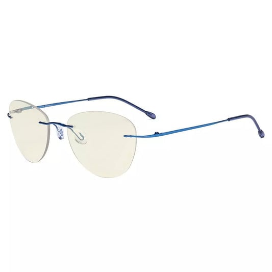 Rimless Pilot Progressive Multifocus Reading Glasses MWK9901Beyekeeper.com