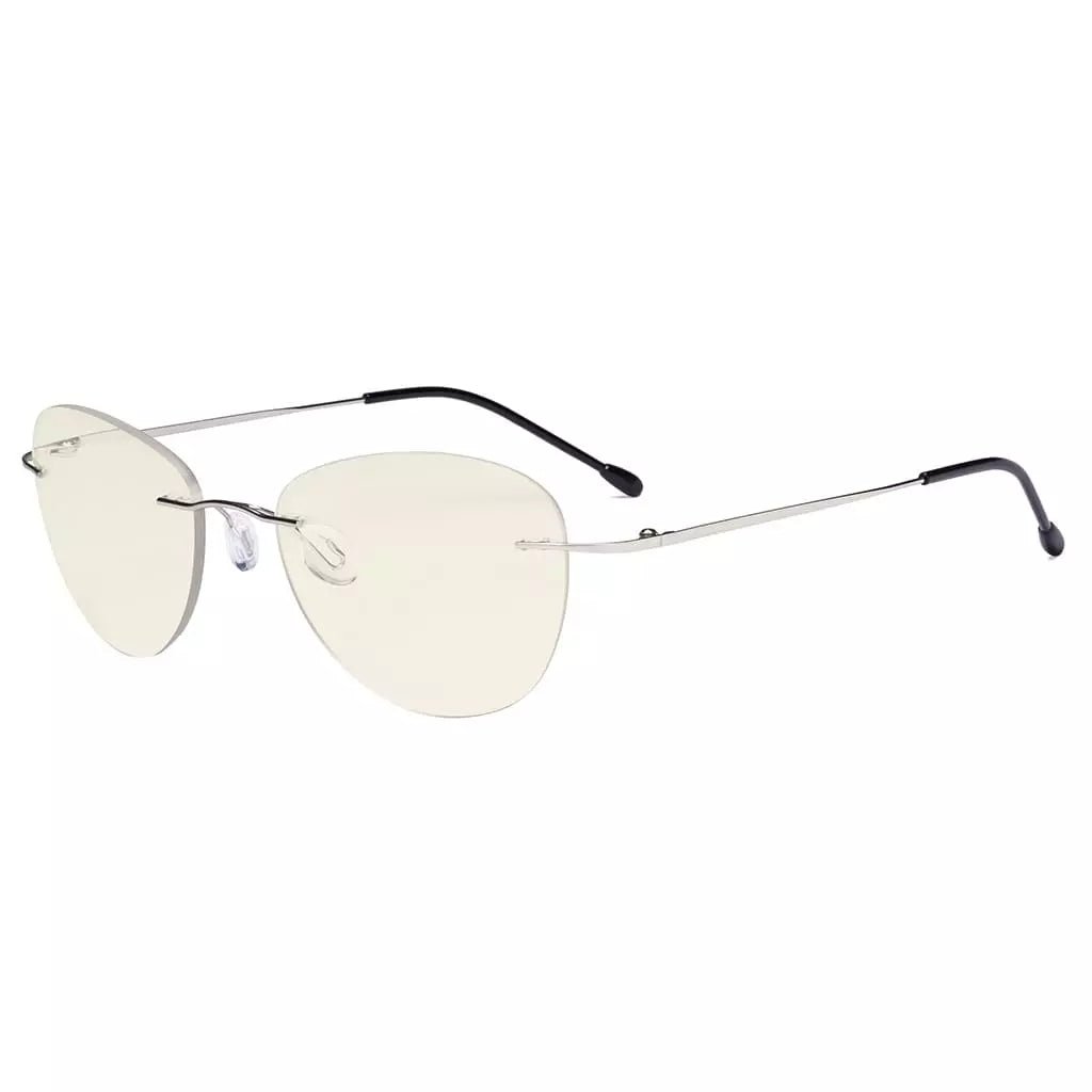 Rimless Pilot Progressive Multifocus Reading Glasses MWK9901Beyekeeper.com