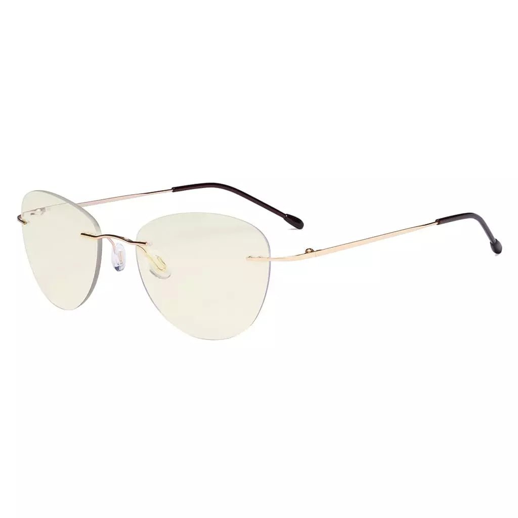 Rimless Pilot Progressive Multifocus Reading Glasses MWK9901Beyekeeper.com