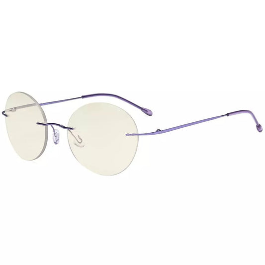 Rimless Round Multifocus Progressive Reading Glasses MWK9910eyekeeper.com