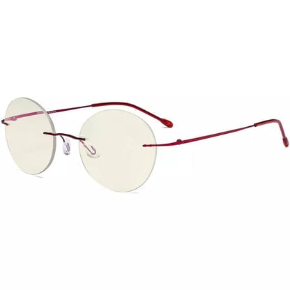 Rimless Round Multifocus Progressive Reading Glasses MWK9910eyekeeper.com