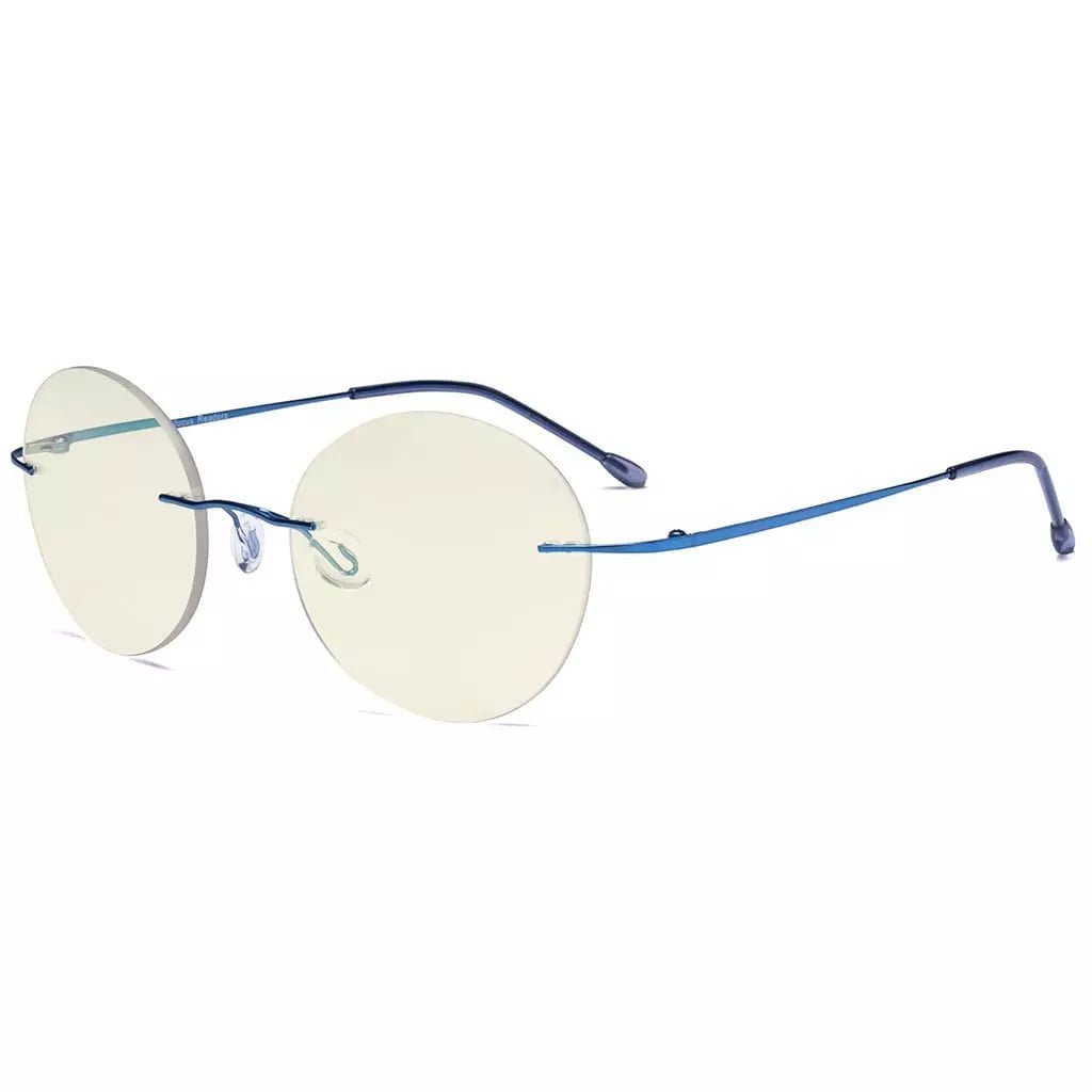Rimless Round Multifocus Progressive Reading Glasses MWK9910eyekeeper.com