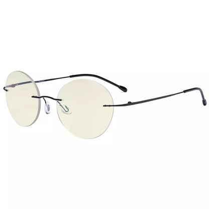 Rimless Round Multifocus Progressive Reading Glasses MWK9910eyekeeper.com