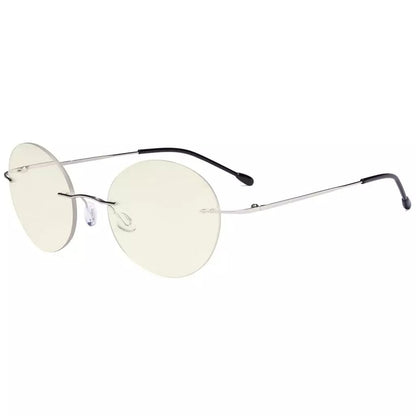 Rimless Round Multifocus Progressive Reading Glasses MWK9910eyekeeper.com