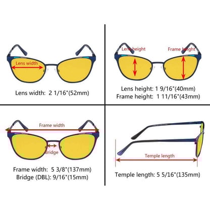 Stylish Blue Light Blocking Eyeglasses LX19035 - BB90eyekeeper.com