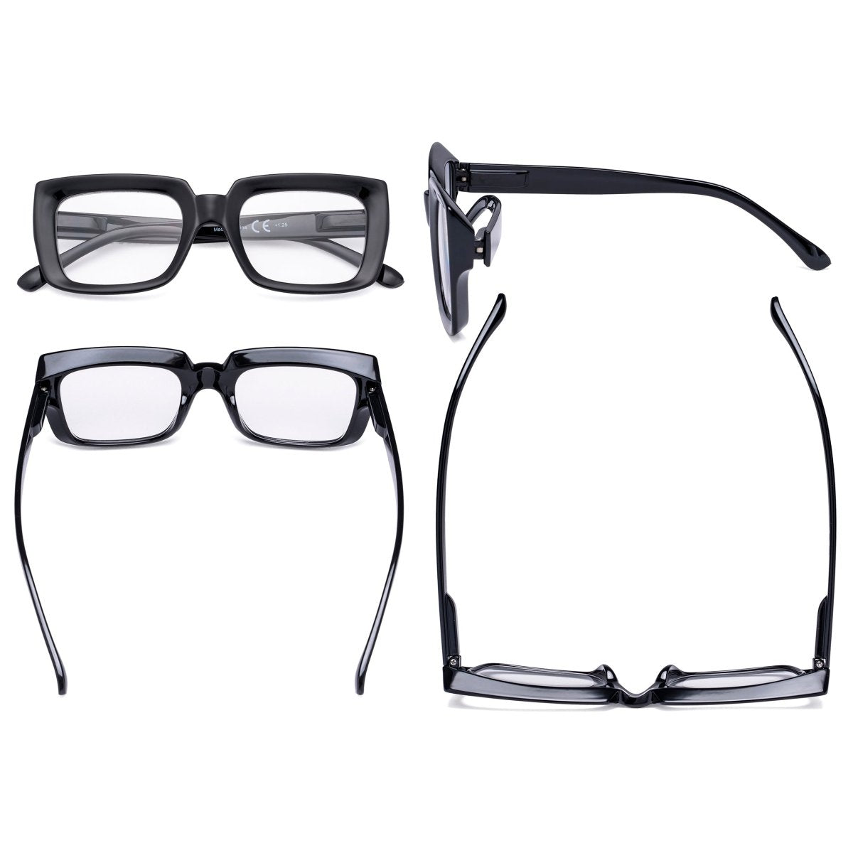 Thicker Frame Trendy Reading Glasses Stylish Readers R9107eyekeeper.com