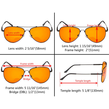 Lightweight Blue Light Blocking Bifocal Readers DSSG1804