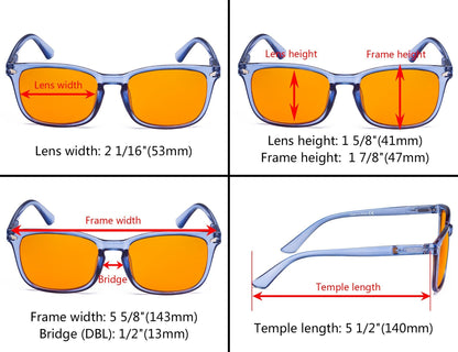 Blue Light Blocking Reading Glasses Dimension