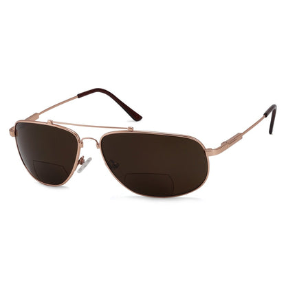 Pilot Style Metal Polarized Bifocal Sunglasses PGSG1803eyekeeper.com