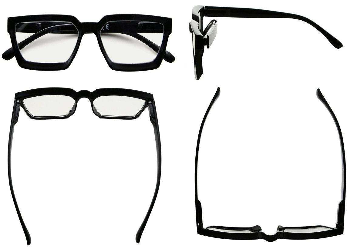 Stylish Polygon Multifocus Reading Glassses for Women M2003eyekeeper.com