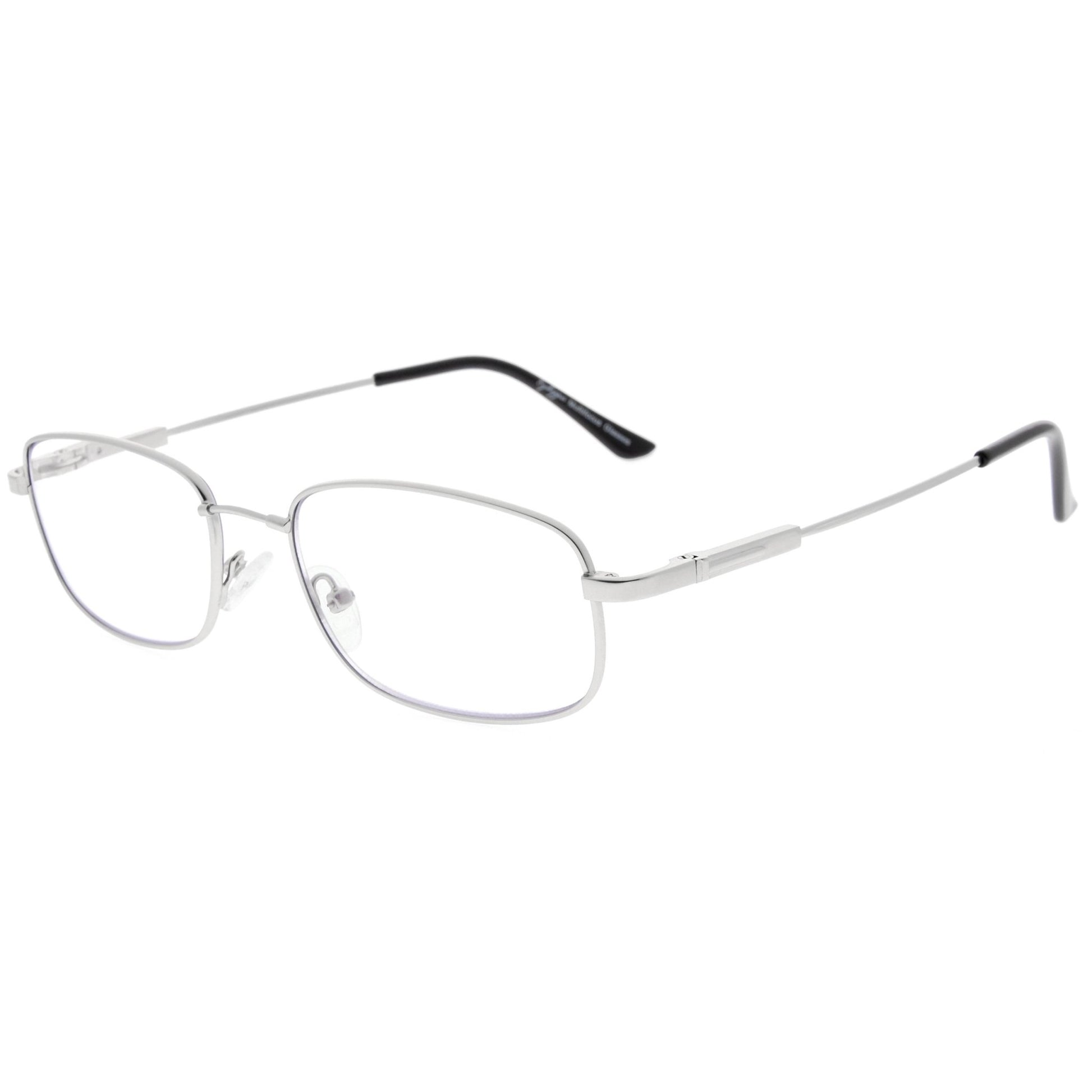 Rectangle Multifocus Progressive Readers Silver M1703